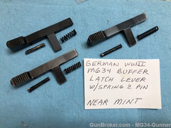 German WWII MG34 Buffer Latch Set - Qty = 1 set-img-0