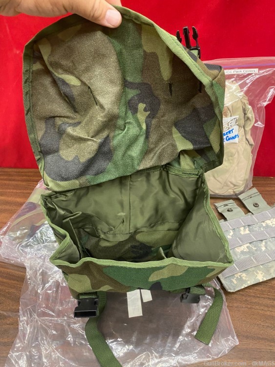 2 Desert Camo Backpack Covers 2 Woodland Buttpacks 1-3 mag pouch -img-5