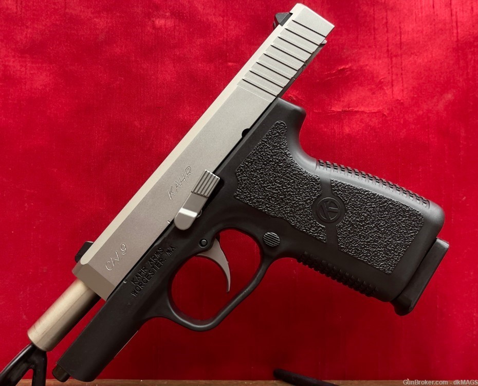 Kahr Arms CW9 9mm 9x19 7 Round Semi-Auto 2-Tone Pistol & LaserMax Red Laser-img-4