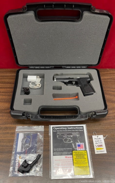 Kahr Arms CW9 9mm 9x19 7 Round Semi-Auto 2-Tone Pistol & LaserMax Red Laser-img-32