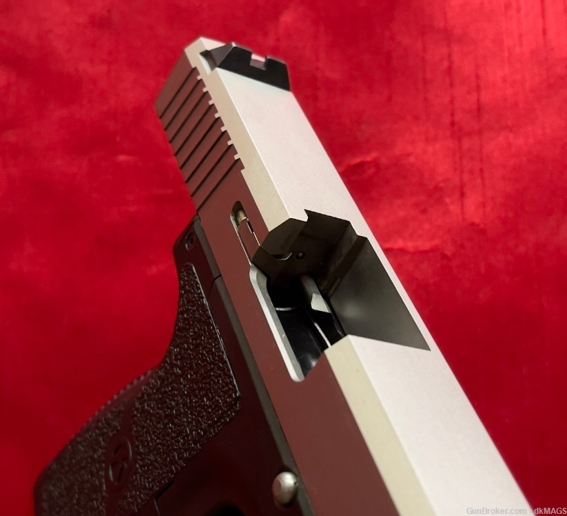 Kahr Arms CW9 9mm 9x19 7 Round Semi-Auto 2-Tone Pistol & LaserMax Red Laser-img-10