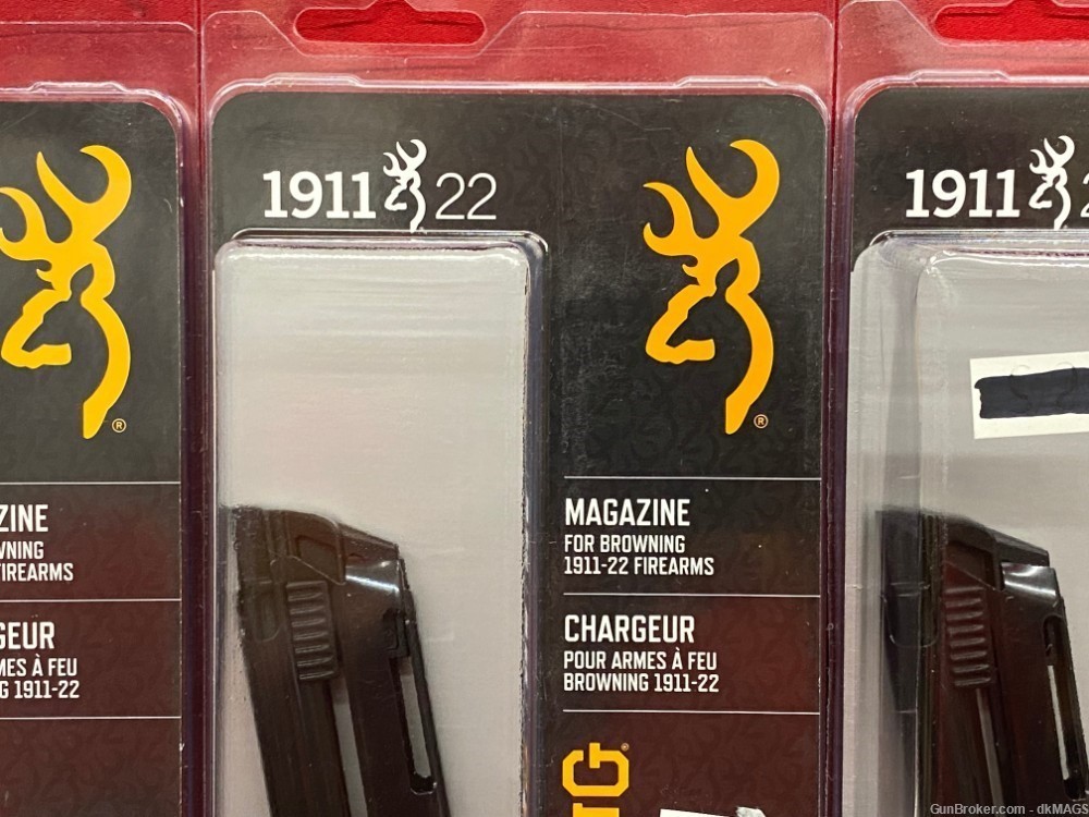 3 Browning 1911-22 .22LR 10rd Magazines Mags Clips-img-1