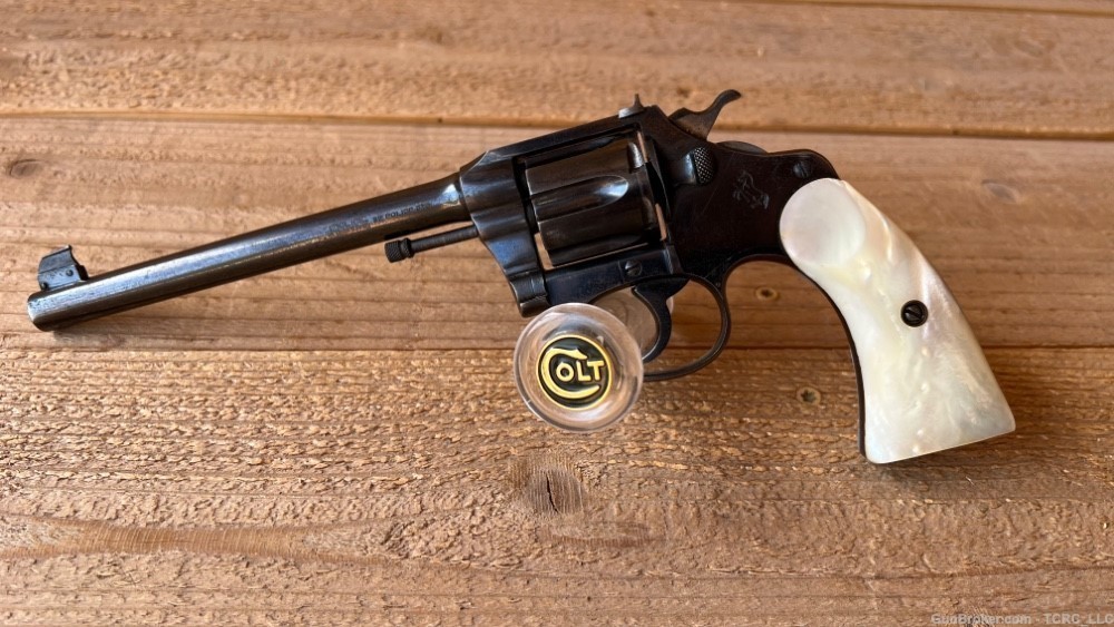 Colt Police Positive Target .32 Police Mfg'd 1915 with Pearl Grips-img-0