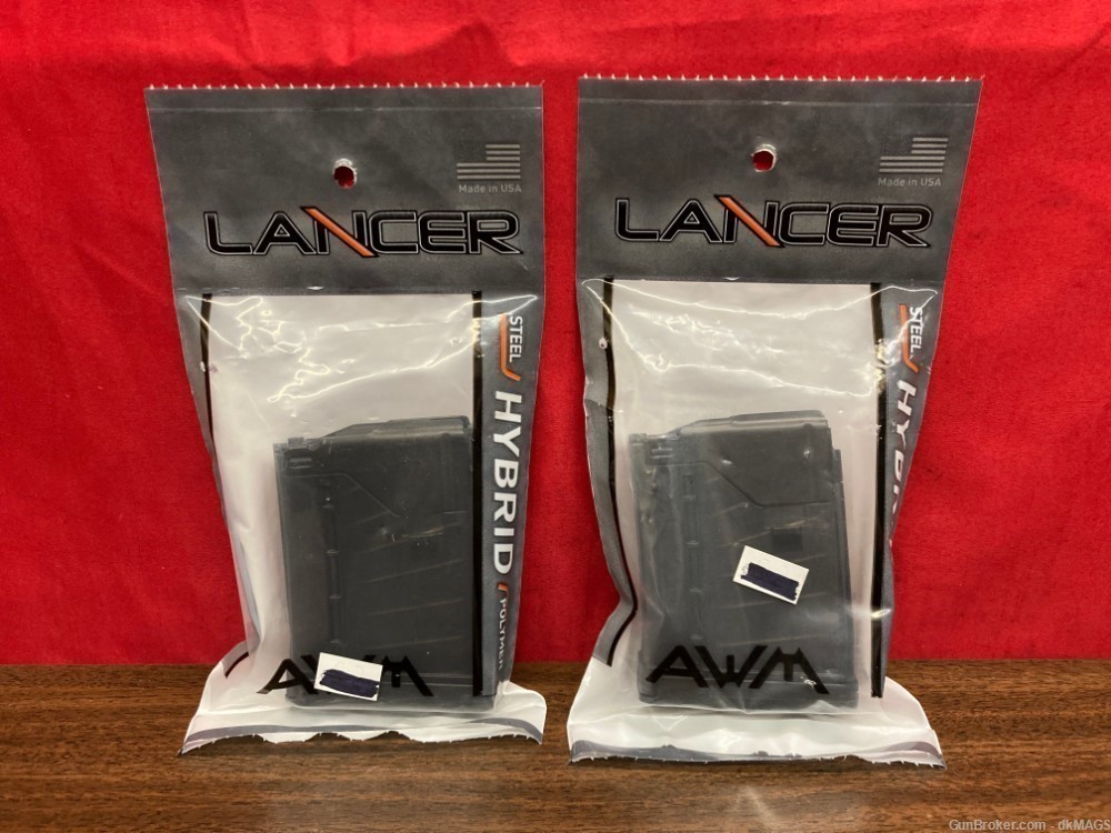 2 Lancer Translucent Smoke 10rd 5.56 / .223 Mags for AR15 Pattern Firearms-img-0