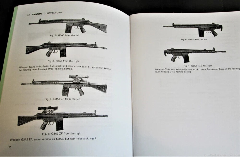 5 NEW Copies of Automatic Rifle HK G3 Caliber 7.62 mm x 51 NATO Manual -img-4