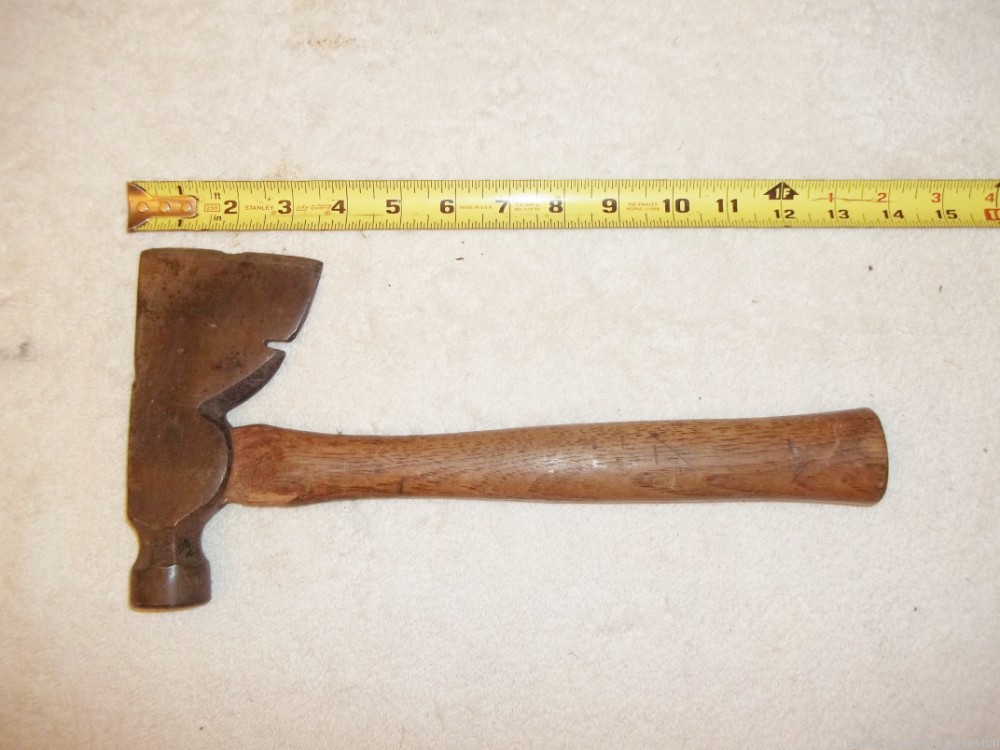 PAIR of Vintage Hand Axe Hatchets 14" Handles  Hunt Camp Prep Survival-img-2