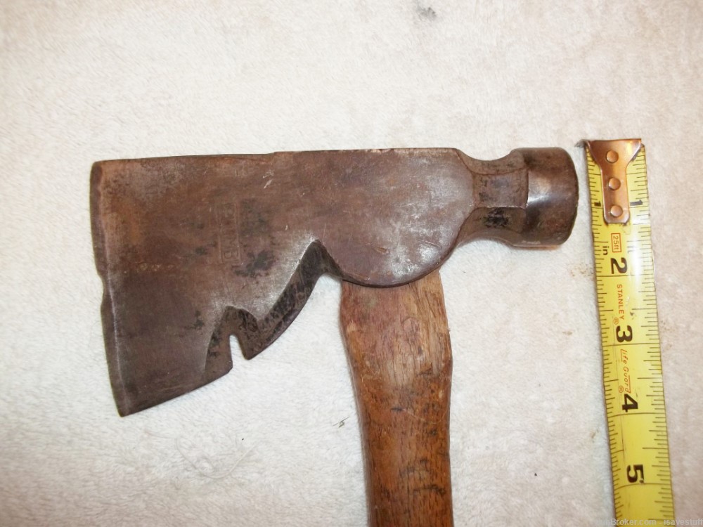 PAIR of Vintage Hand Axe Hatchets 14" Handles  Hunt Camp Prep Survival-img-4