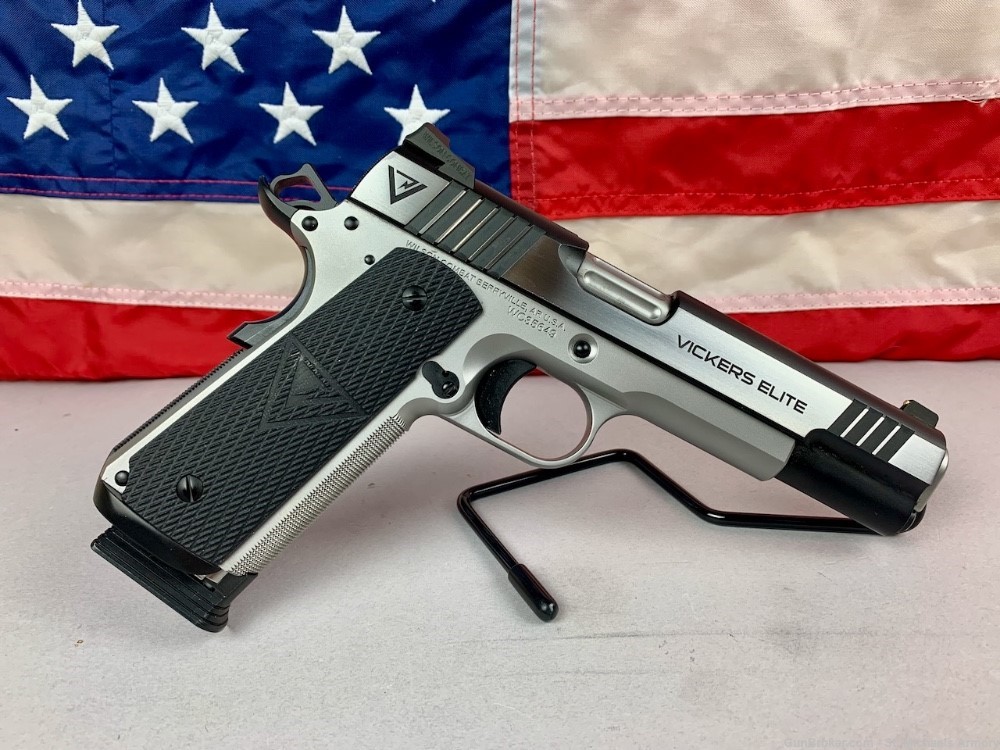 Wilson Combat Vickers Elite Full Size 1911 Stainless Two Tone .45 ACP - NEW-img-8