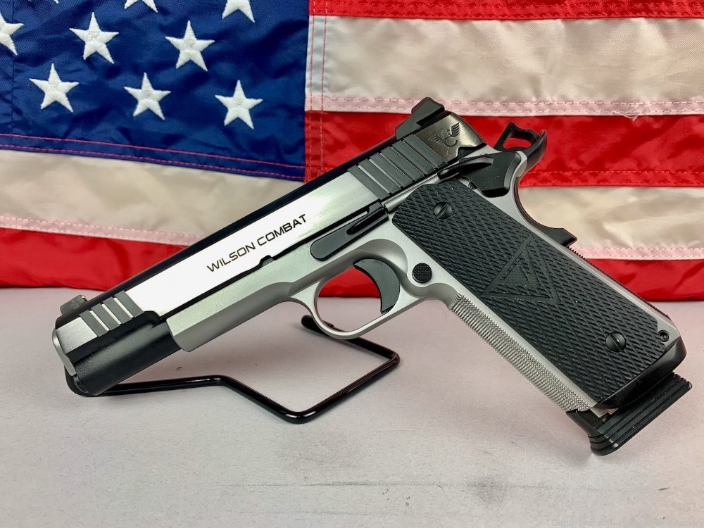 Wilson Combat Vickers Elite Full Size 1911 Stainless Two Tone .45 ACP - NEW-img-0