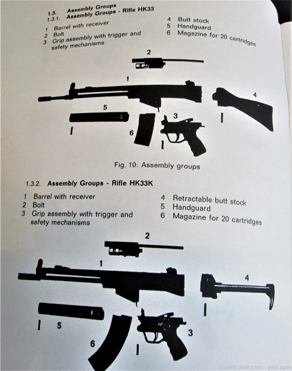 5 Copies Automatic Rifle HK 33 Caliber 5.56 mm x 45 NATO by Heckler & Koch-img-6
