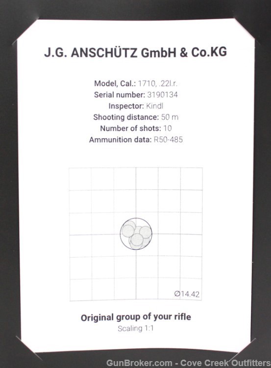 Anschutz 1710 HB Walnut Classic 22LR 23" 5109/2 Trigger 013297 FREE Ship-img-7