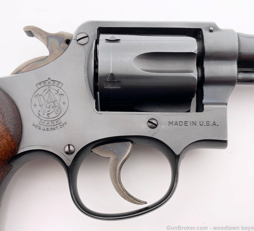 S&W 4" BLUE S SERIAL .38 M&P TRANSITION .38 SPECIAL MATCHING WALNUT GRIPS -img-8