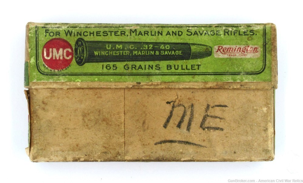 Vintage .32-40 Ammunition, Full/Correct Box of Remington/UMC-img-2