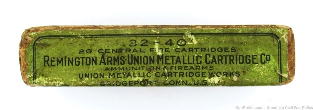 Vintage .32-40 Ammunition, Full/Correct Box of Remington/UMC-img-1