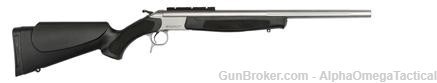 CVA Scout .44 Magnum Stainless Rifle Black Synthetic 22" BBL w Scope Mount-img-0