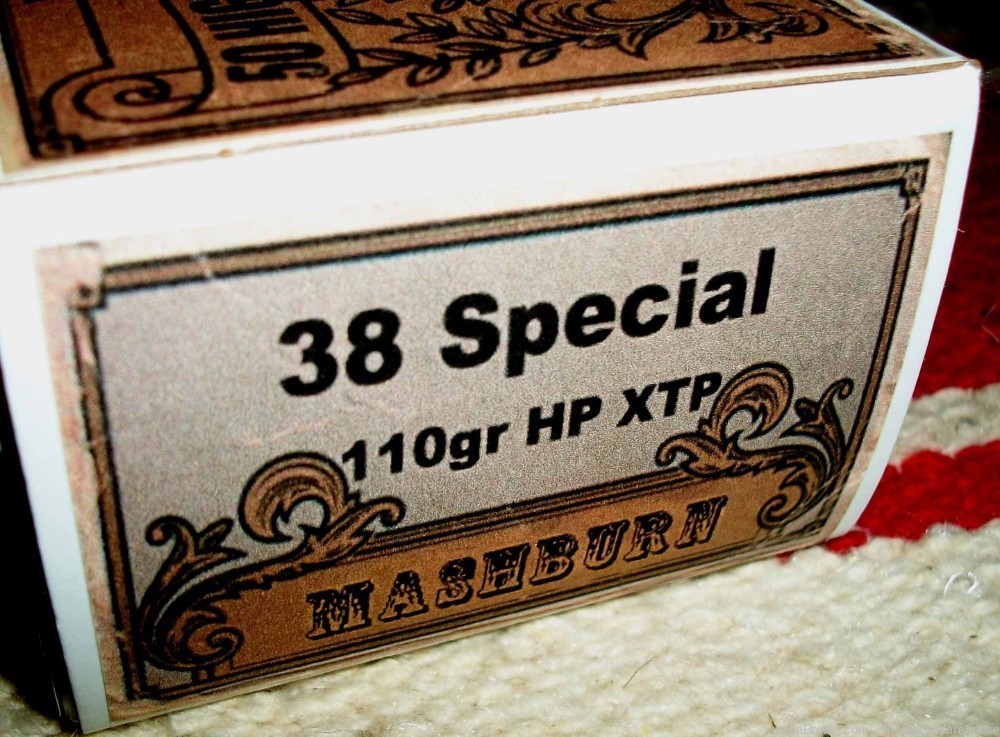 38 Special 110gr XTP HP Nickle Case MashburnCartridge Company 50rds-img-0