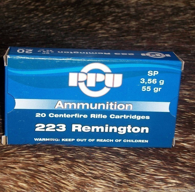 223 Remington 55gr SP PRVI PARTIZAN 40rds 2 20rd Boxes -img-0