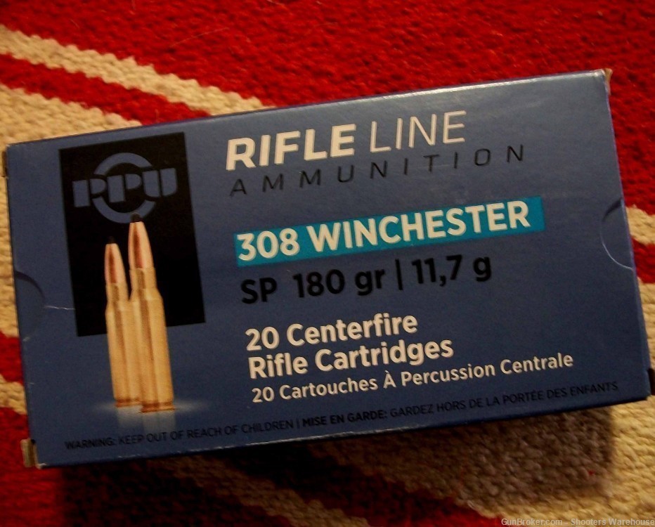 308 Winchester 180gr SP PRVI PARTIZAN 20rds-img-0