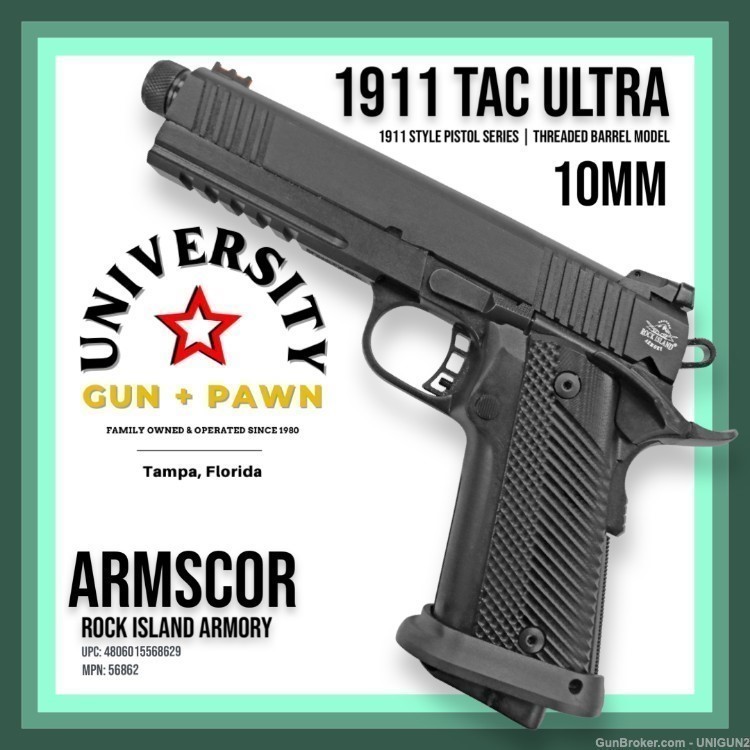 ARMSCOR ROCK ISLAND Tac Ultra 1911 Threaded 4806015568629 56862-img-0