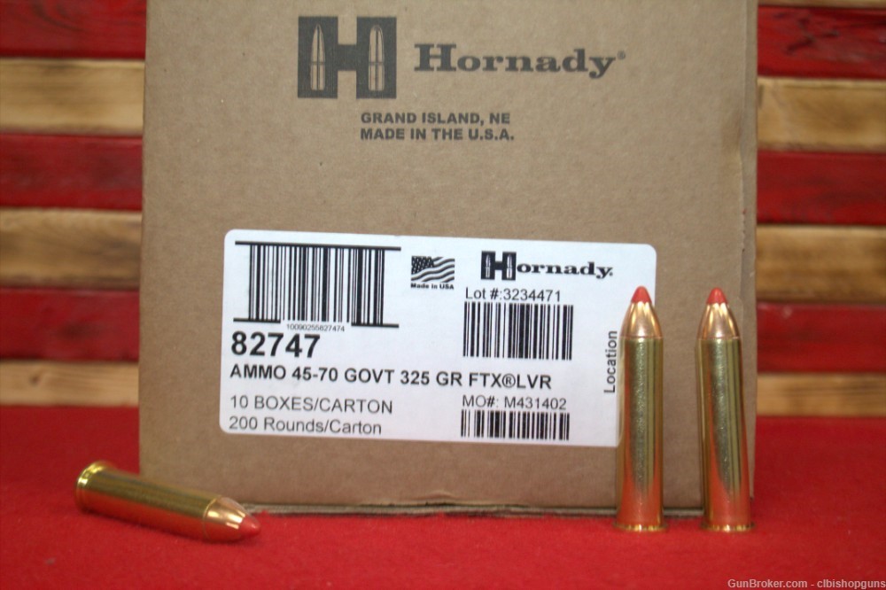 Hornady 45-70 Gov 200 Rounds  ammo10 boxes  lever evolution 325 grain-img-0