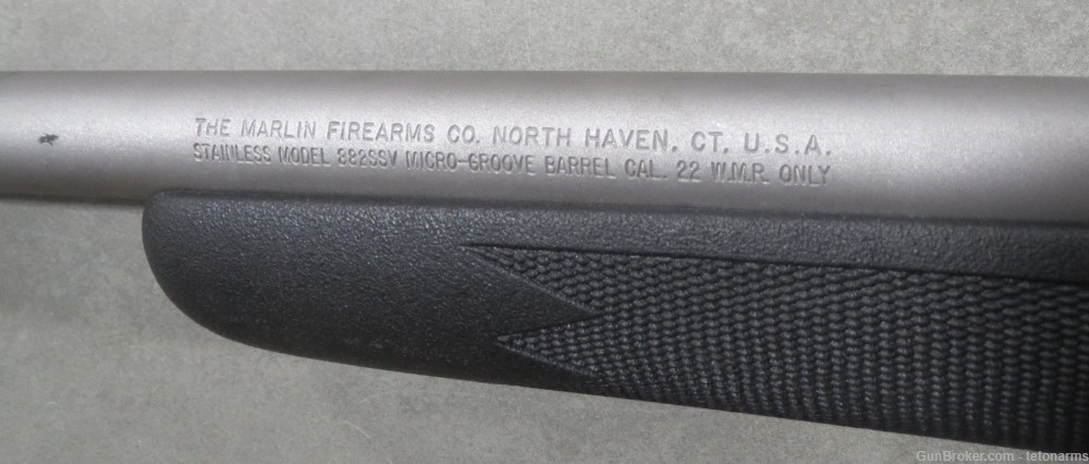 Marlin model '892SSV', 22-inch barrel in .22WMR, with magazine; used-img-9