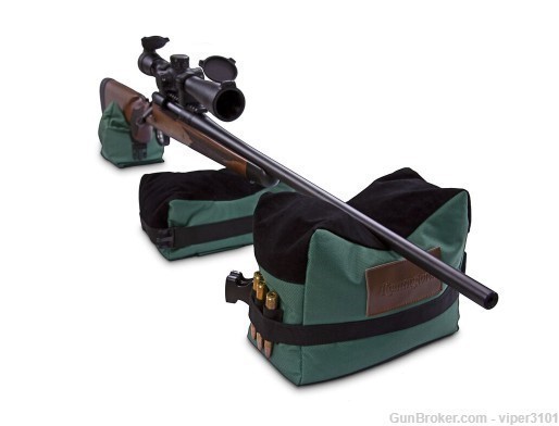 Remington Accessories 17336 Benchrest Shooting Bag Empty Green Cordura 3 Ba-img-0
