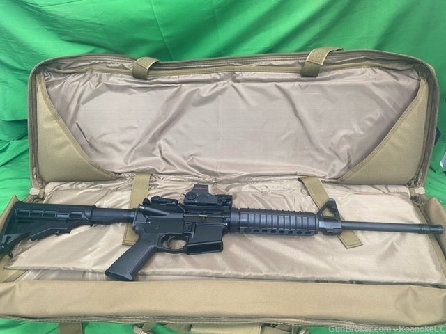 Ruger AR556 5.56MM Rifle with Soft Case, 3 Mags, Sight Accs. -img-0