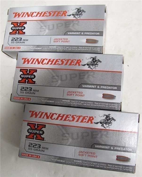 Winchester 223 55gr Soft point X223R 60rds-img-1