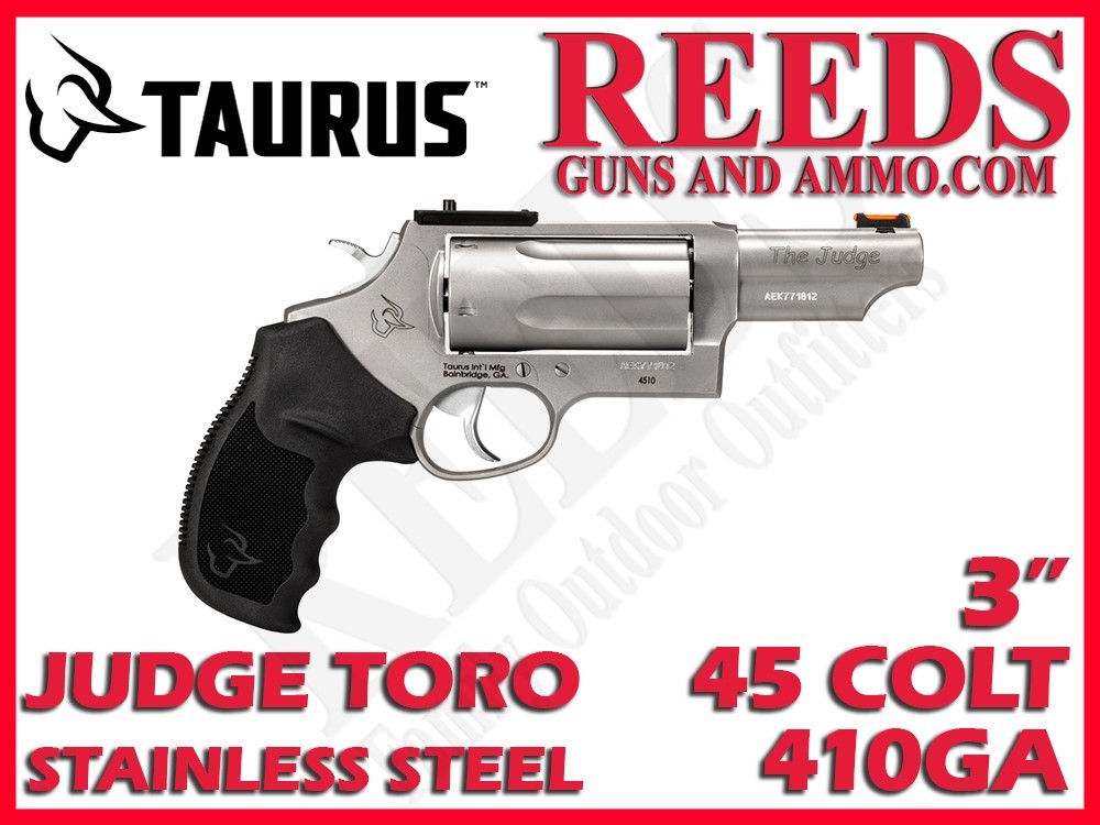 Taurus Judge TORO Mag Stainless 410 Ga 45 LC 3in 5 Shot 2-4410P39MAG-img-0