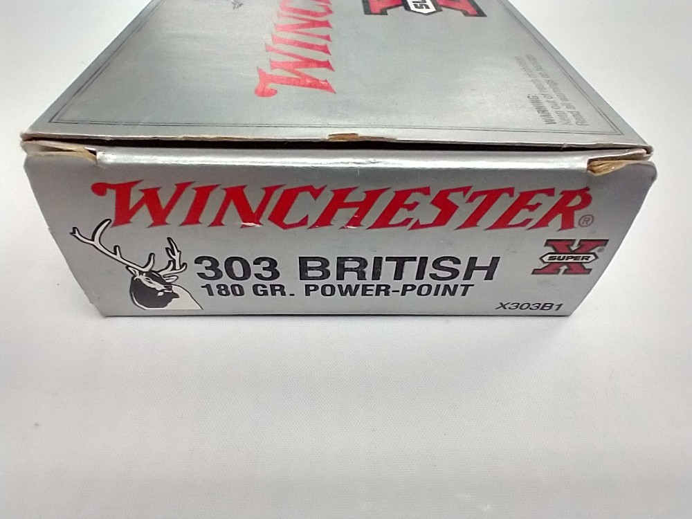 Winchester Super-X 303 British 180 Grain Power-Point 20 CF Cartridges-img-0