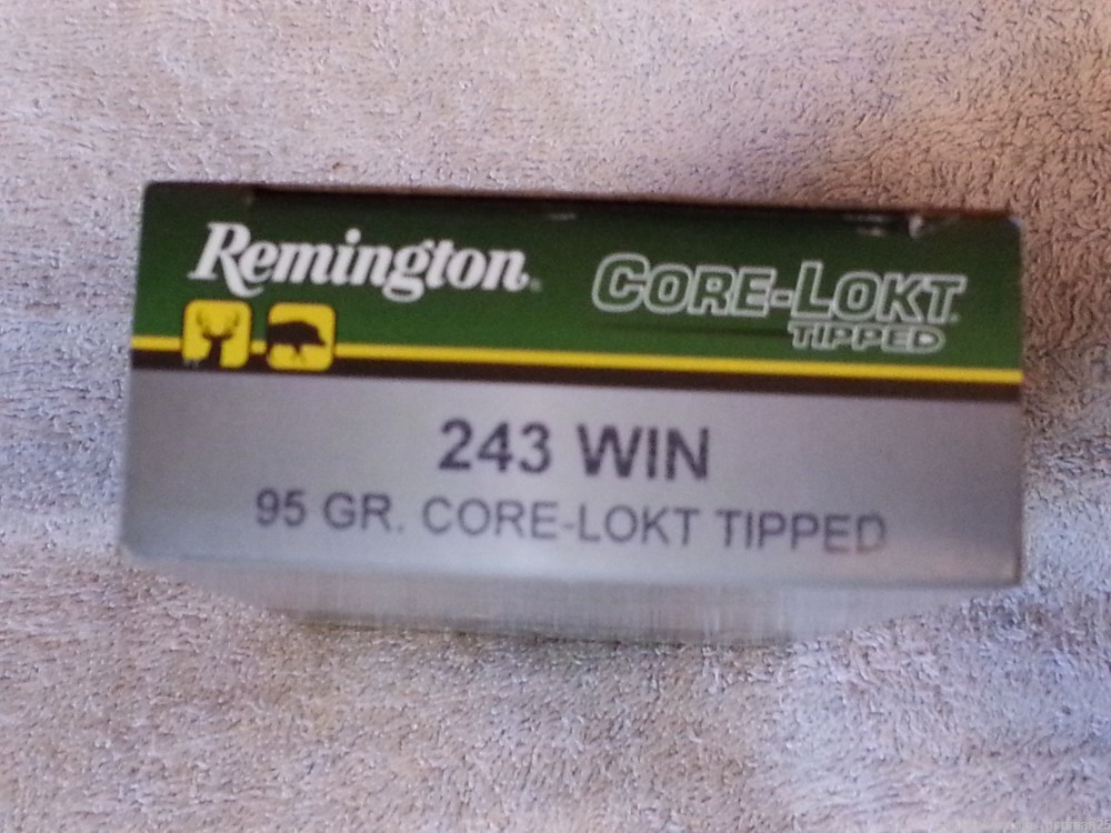 Remington .243 95 gr Core-lokt  Tipped One Box of 20-img-0