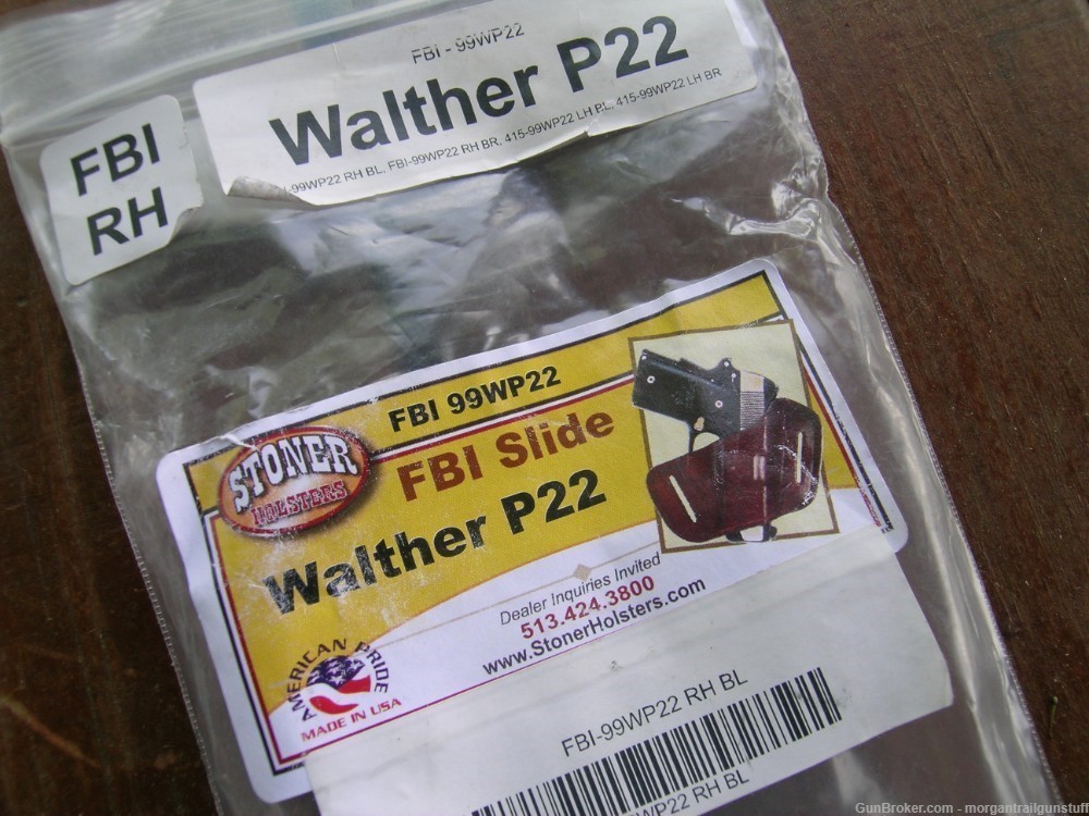 Stoner FBI Belt Slide Concealed Carry Holster Walther P22 RH New-img-5