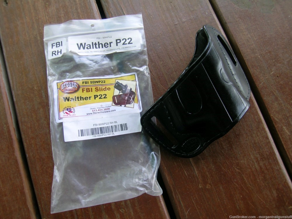 Stoner FBI Belt Slide Concealed Carry Holster Walther P22 RH New-img-0