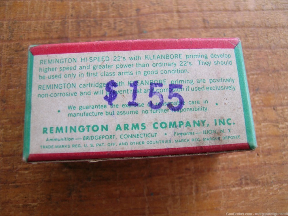 Vintage Remington Hi-Speed Box 50 RDS Ammo 22 Bird Shot-img-1