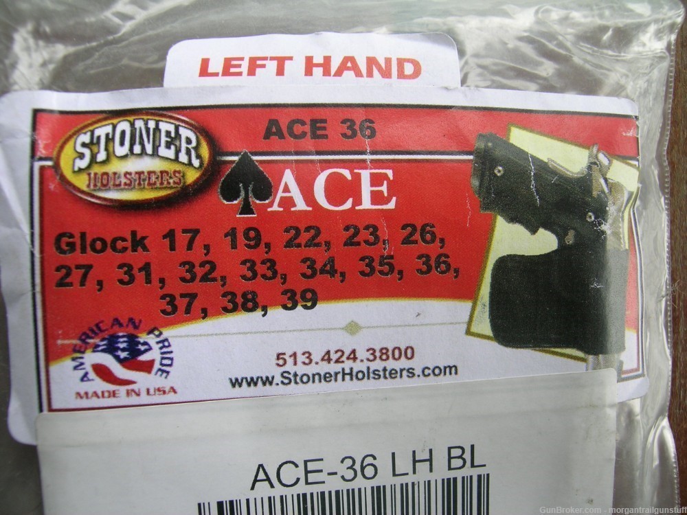 Stoner ACE Concealed Carry Holster Glock Model 17 19 22 23 26 27 LH New-img-5