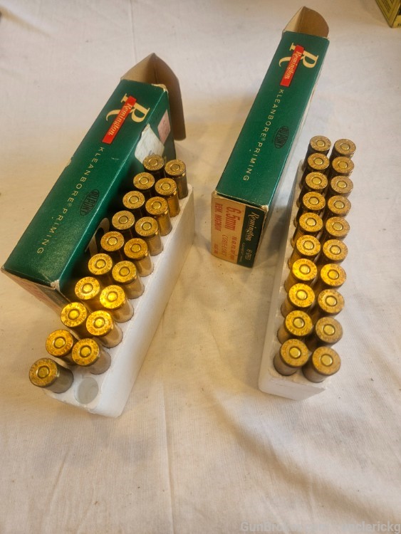 2 Boxes VTG Remington 6.5mm Magnum 100 gr 120 gr Core Lokt PSP 39 Rds-img-0