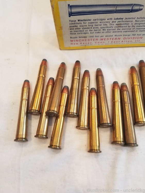 VTG Winchester 32-40 Ammo 165 gn sp W3240 20 rds-img-2