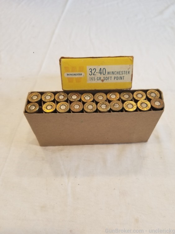 VTG Winchester 32-40 Ammo 165 gn sp W3240 20 rds-img-0