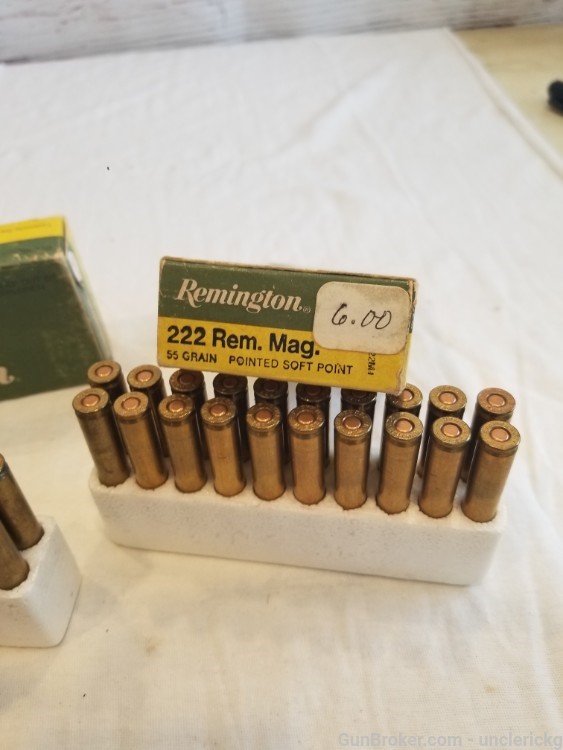 VTG 222 Remington Ammo 4 boxes 80 rds Winchester 50 55 gr-img-6