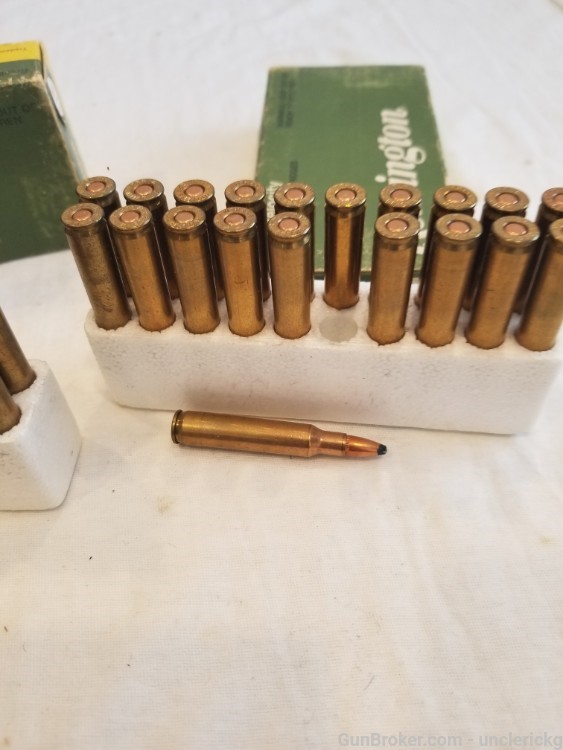 VTG 222 Remington Ammo 4 boxes 80 rds Winchester 50 55 gr-img-3