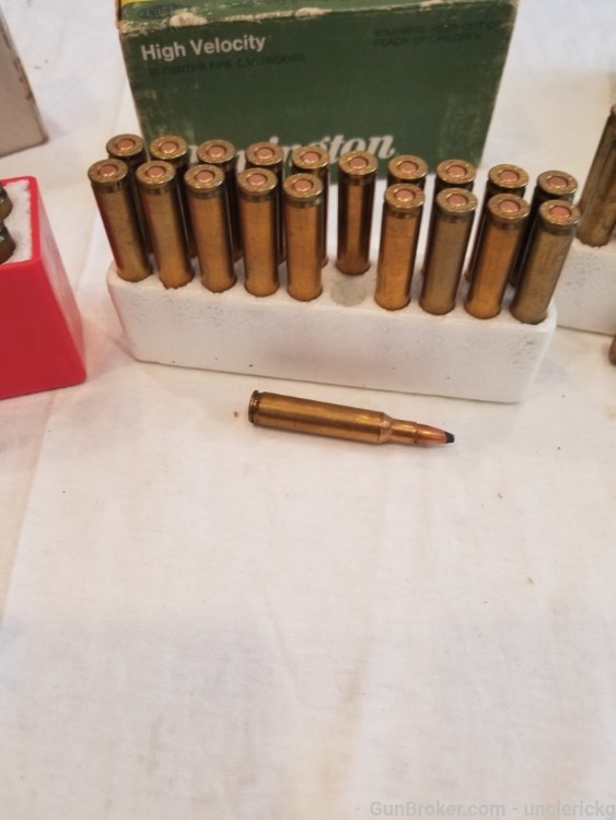 VTG 222 Remington Ammo 4 boxes 80 rds Winchester 50 55 gr-img-2