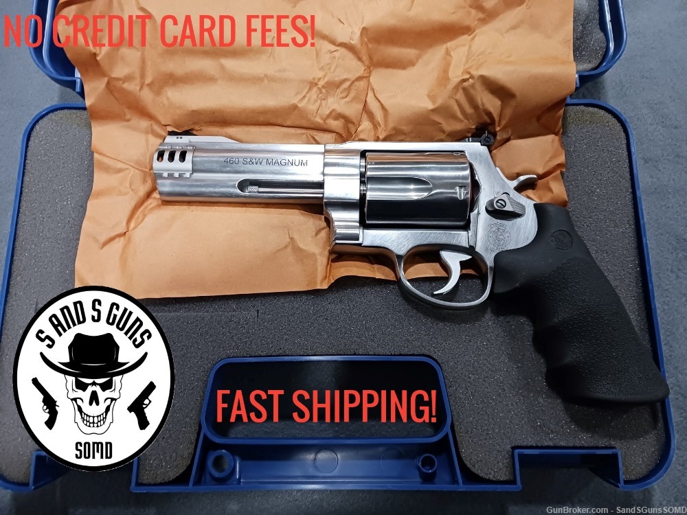 SMITH & WESSON 460V 460 S&W MAGNUM 5" STAINLESS DOUBLE ACTION REVOLVER New-img-0