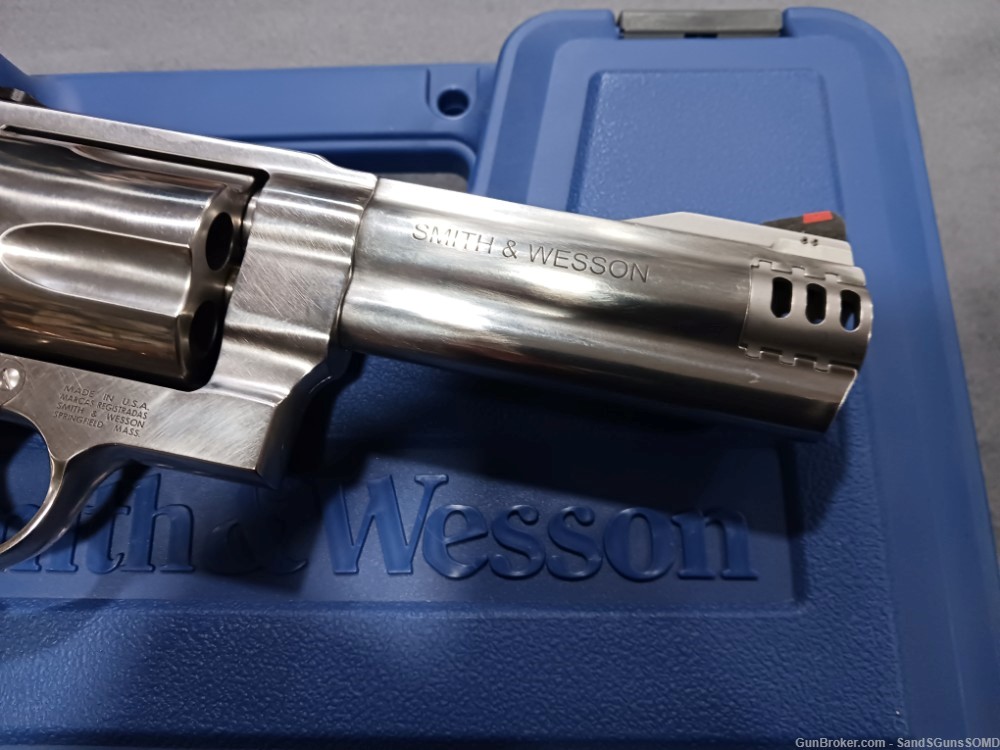 SMITH & WESSON 460V 460 S&W MAGNUM 5" STAINLESS DOUBLE ACTION REVOLVER New-img-6