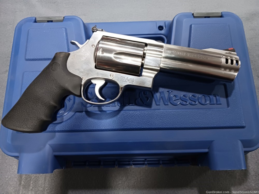 SMITH & WESSON 460V 460 S&W MAGNUM 5" STAINLESS DOUBLE ACTION REVOLVER New-img-5