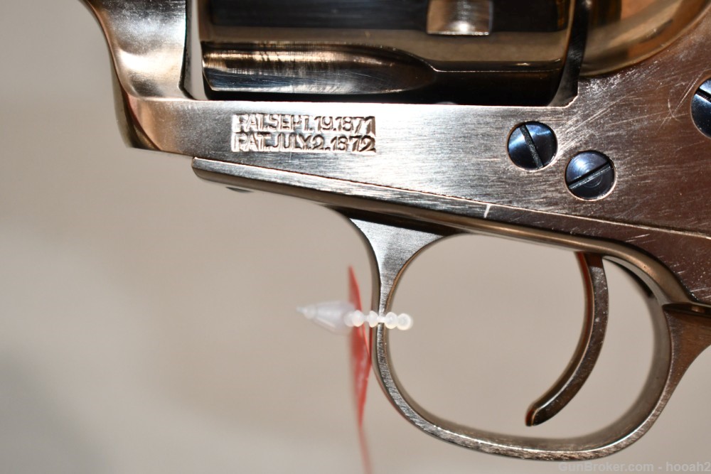 Excellent Stoeger Uberti 1873 Cattleman Doc 45 Colt Nickel Revolver W Box-img-12