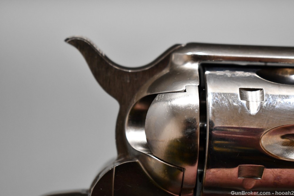 Excellent Stoeger Uberti 1873 Cattleman Doc 45 Colt Nickel Revolver W Box-img-4