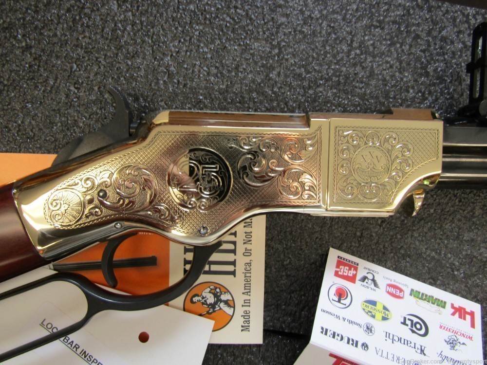 Henry H011D25 Original Deluxe Engraved 25th Anniversary 44-40 Win 13+1 24.5-img-3