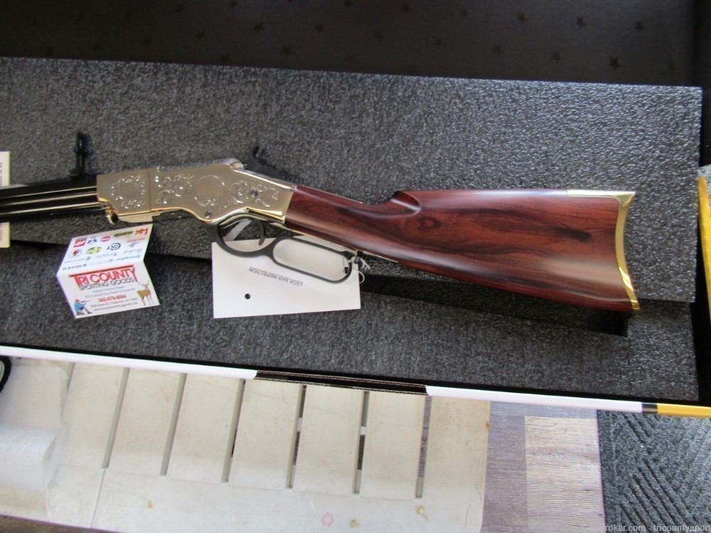 Henry H011D25 Original Deluxe Engraved 25th Anniversary 44-40 Win 13+1 24.5-img-5
