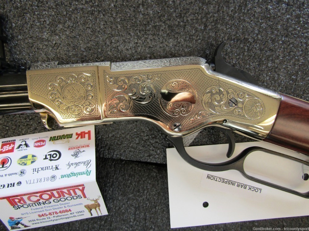 Henry H011D25 Original Deluxe Engraved 25th Anniversary 44-40 Win 13+1 24.5-img-7