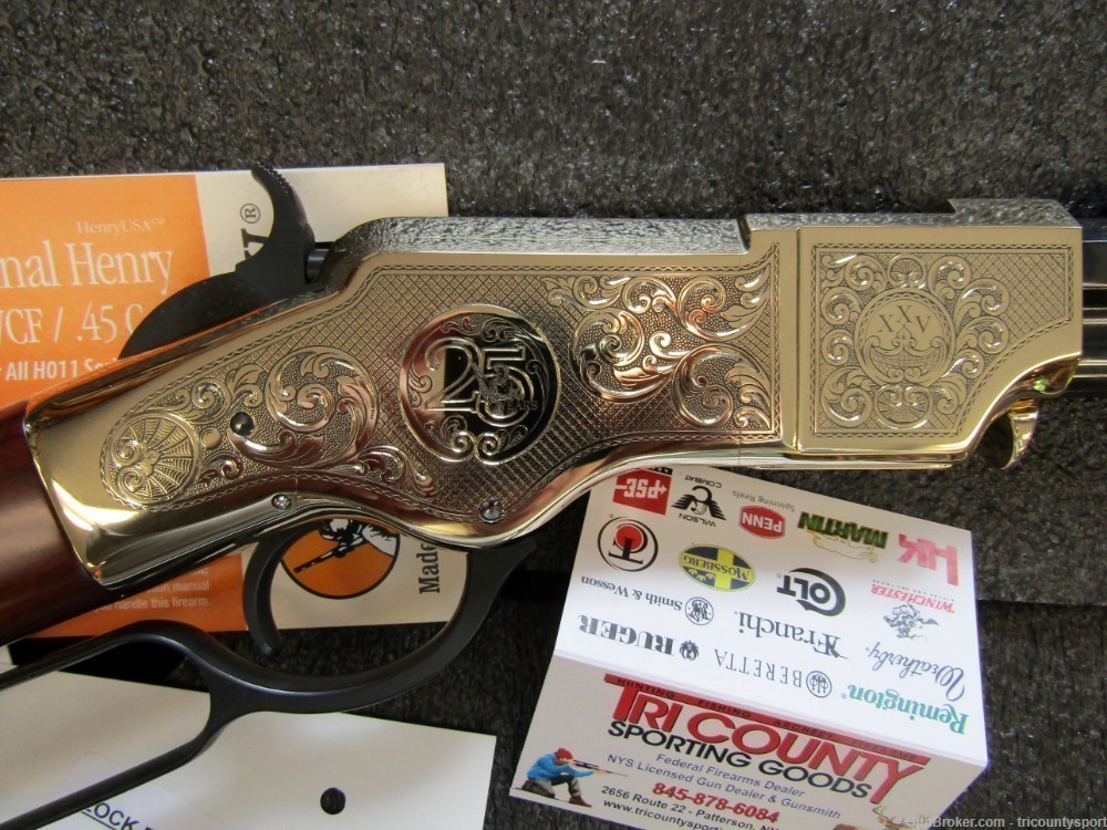 Henry H011D25 Original Deluxe Engraved 25th Anniversary 44-40 Win 13+1 24.5-img-9
